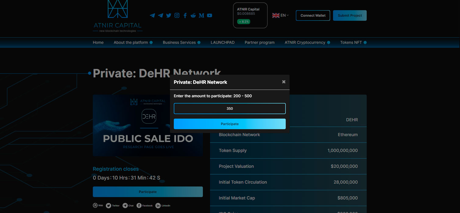 ATNIR Capital - оплата